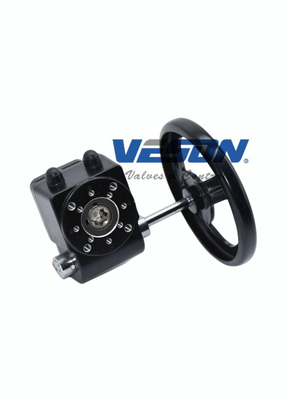 Handwheel Manual Override Declutchable Gearbox Untuk Rotary Pneumatic Actuator