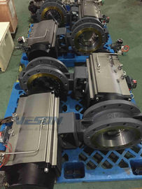 Pneumatic Actuated Double Flange Wafer Jenis Butterfly Valve, Air Butterfly Valve Dioperasikan Tahan Lama