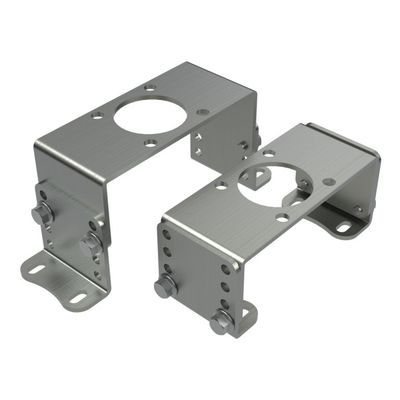 Ukuran SS304 Antarmuka Bracket Untuk Mount Aktuator ISO5211 untuk PISTER Ball valve F05/F07 braket untuk limit switch
