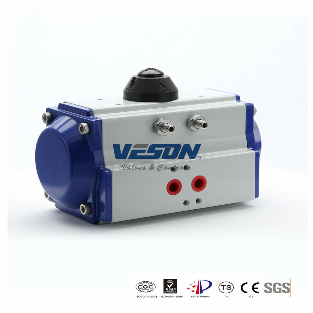 90 Degree Aktuator Pneumatik / Spring Return Aktuator Pneumatik Anti