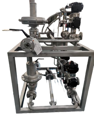 Skid Mounted Pressure Reducing Steam Valve Manifolds Mounted System Untuk Industri Bensin