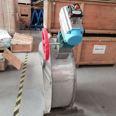 Pneumatic Actuator dioperasikan damper suhu tinggi Butterfly Damper Motorized Butterfly Damper