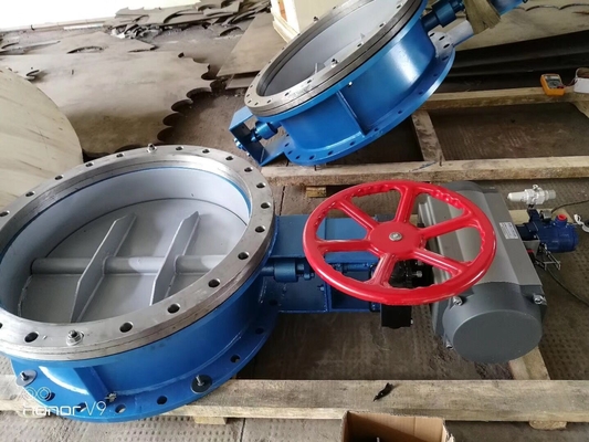 Pneumatic Actuator dioperasikan damper suhu tinggi Butterfly Damper Motorized Butterfly Damper