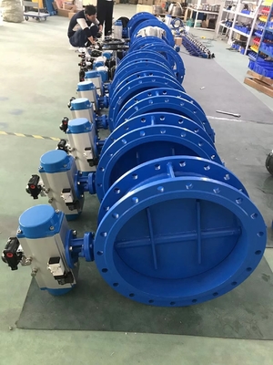 Pneumatic Actuator dioperasikan damper suhu tinggi Butterfly Damper Motorized Butterfly Damper