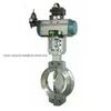Pneumatic Butterfly Valve Flange Type Metal Seat Tekanan Tinggi