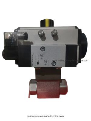 Pneumatic Rack and Pinion Actuator dengan 3878NM Output Torque VDI/VDE3845 Standar dan 40-100psig Air Supply