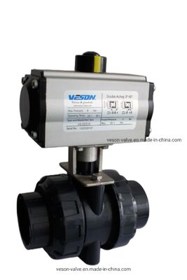 Pneumatic Rack and Pinion Actuator dengan 3878NM Output Torque VDI/VDE3845 Standar dan 40-100psig Air Supply