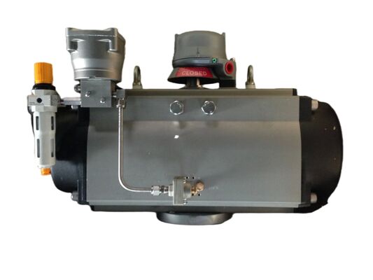 Rack Pinion Pneumatic Actuator with VDI/VDE3845 Standard Hard Anodized Treatment and Epoxy Coated for Industrial Usage