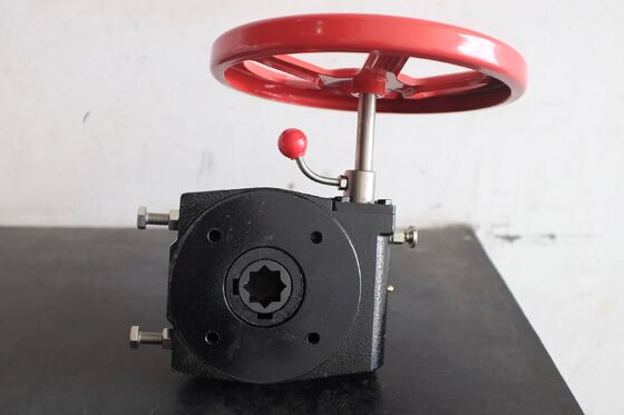 Hand Wheel Operated Manual Override Gearbox dengan Konstruksi Aluminium Berfungsi Ganda untuk Aktuator Pneumatik