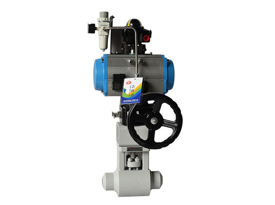 PEEK Seat Ball Valve dengan Pneumatic Actuator atau PCTFE Seat untuk aplikasi kinerja tinggi