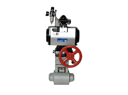 PEEK Seat Ball Valve dengan Pneumatic Actuator atau PCTFE Seat untuk aplikasi kinerja tinggi