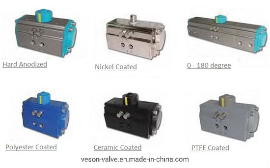 316 Baja tahan karat Full Port Floating Ball Valve dengan Pneumatic Actuator dan Flanged Connection