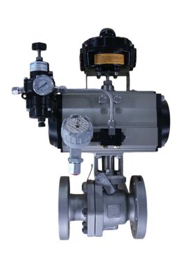 316 Stainless Steel Full Port Pneumatic Ball Valve dengan ISO5211 Mounting untuk Aplikasi Industri