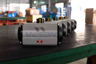 Pneumatic Rack stainless steel dan Pinion Actuator untuk fungsi Quarter Turn