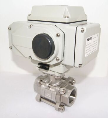 Katup Bola Elektrik dengan Ujung Ulir 3-PC, Peringkat Tekanan PN1.0-32.0MPa, dan Kepatuhan Standar ISO5211