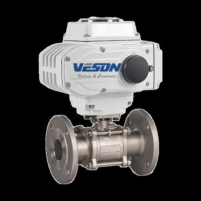 Katup Bola Berpenggerak Listrik Tipe Klem 3-PC dengan Standar ISO5211 dan Peringkat Tekanan PN1.0-32.0MPa