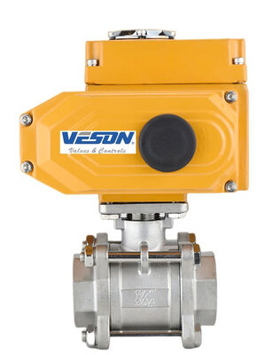 Katup Bola Berpenggerak Listrik dengan Torsi Output 60Nm, Enklosur IP67, dan Rumah Paduan Aluminium untuk Aplikasi Katup Bermotor