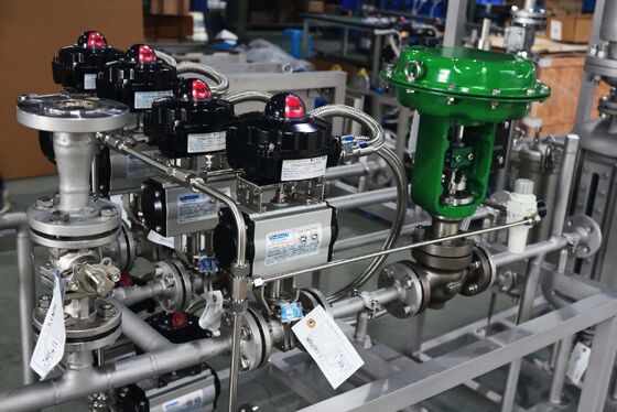 Sistem Skid Katup Mode Penggerak Pneumatik dengan Tekanan ANSI KELAS 150-900 dan Struktur Katup Bola Mengambang