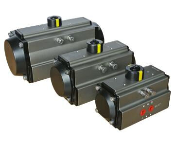 Hard Anodized Aluminium Pneumatic Actuator dengan ISO5211 & DIN3337 Standar dan Travel Adjustment ± 5o