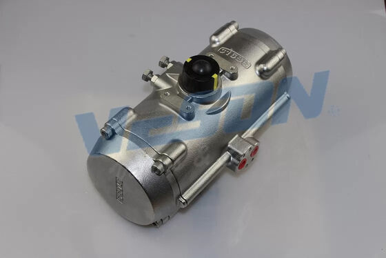 Hard Anodized Pneumatic Actuator dengan standar ISO5211/DIN3337 dan torsi 347NM untuk penggunaan industri