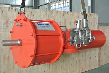 Aktuator pneumatik katup pipa Integrator Sistem Katup Aktuator Pneumatik Scotch Yoke Efisien Tinggi