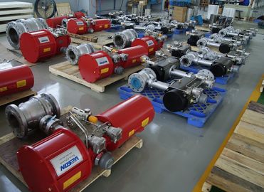 Aktuator pneumatik katup pipa Integrator Sistem Katup Aktuator Pneumatik Scotch Yoke Efisien Tinggi