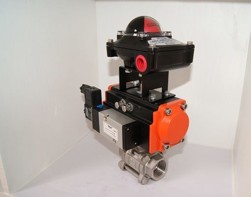 Pneumatic actuator of pipeline valves Cast Iron Pneumatic On Off Valve / Two Way Pneumatic Valve Jenis tugas berat