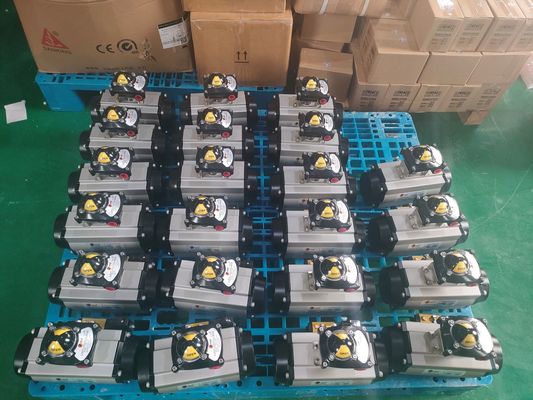 Pneumatic actuator of pipeline valves Cast Iron Pneumatic On Off Valve / Two Way Pneumatic Valve Jenis tugas berat