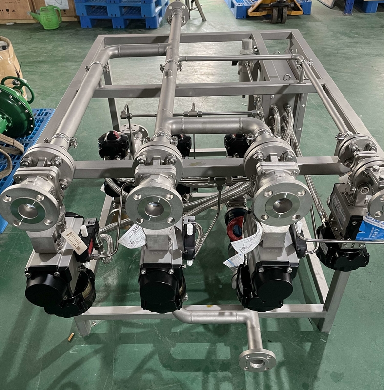 Peralatan Kimia Skid Mounted Steam Valve Skid Process Untuk Industri Bensin