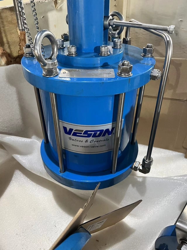 Aktuator Drive Pneumatik Linear Mengotomatiskan Sebagian Besar Jenis Katup Stem Naik