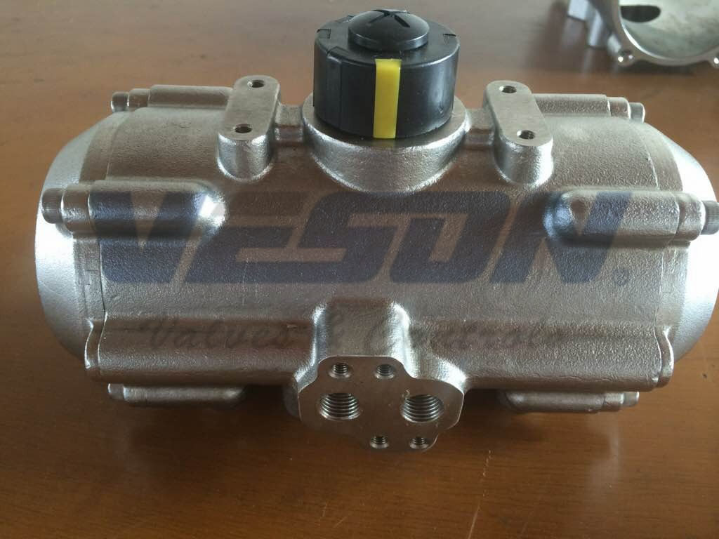 Pneumatic Actuator untuk lingkungan tahan korosi tahan korosi rak dan pinion SS Actuator