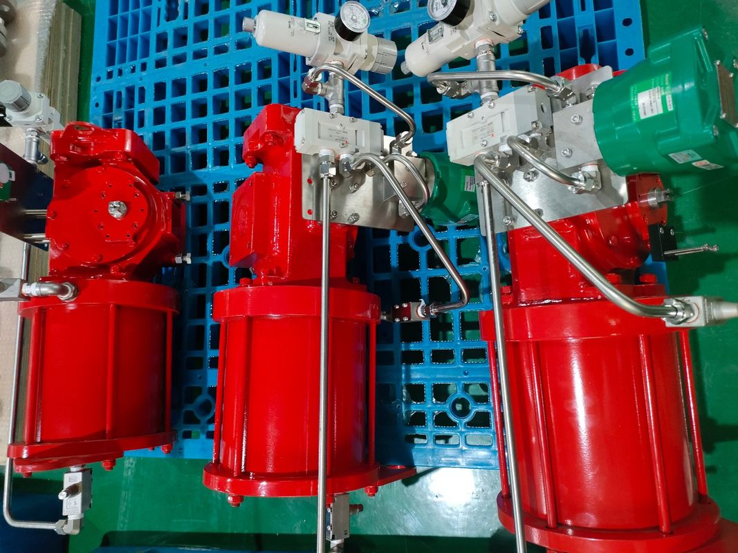 Pneumatic actuator of pipeline valves Metal Seated Ball Valves Spring Return Pneumatic Actuator Seri VSF