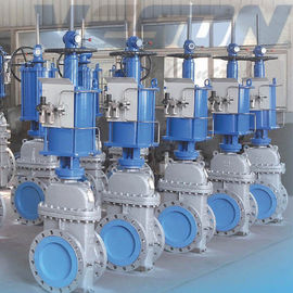 Baja Karbon Pneumatic Gate Valve Actuator / Linear Rotary Actuator Heavy Duty