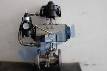 Jalur Pipa Pneumatic On Off Valve Menyesuaikan Warna Resistansi Aliran Rendah