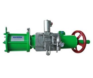 Seperempat putaran / Aktuator Pneumatik Tunggal Scotch Yoke Untuk Kilang Pembangkit Listrik