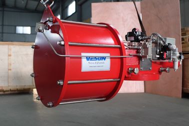 Scotch Yoke Pneumatic Actuator Cast Iron Dengan Desain Kompak