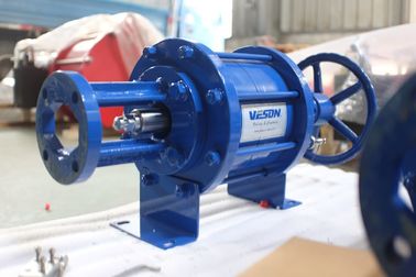 Garansi 1 Tahun Aktuator Pneumatik Linear Untuk Katup Gerbang -20°C~+80°C