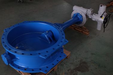 Double Flange Wafer Type Pneumatic Butterfly Valve Diaktifkan