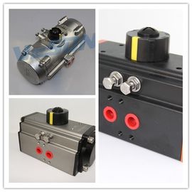 Aluminium Alloy Rack Pinion Actuator Quarter Turn Pneumatic Actuator