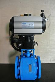 Katup Bola Keramik PN10 Katup Kontrol Udara Pneumatik DN25