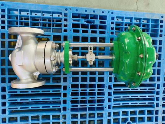 Katup Kontrol Aktuator Pneumatik WCB Katup Bola Diafragma Pneumatik